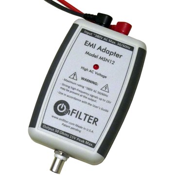 Hand-Held EMI Adapter For Power Lines